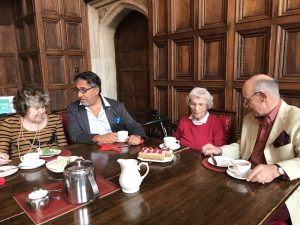 Brothers at tea in th Great Hall